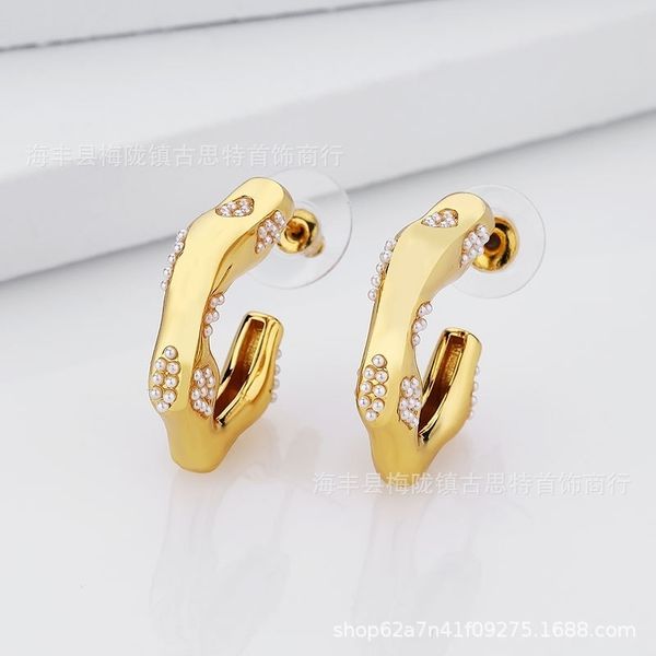 designer jewelry onlineceli series irregular wavy earrings with pearl female contrast earrings, plating yds5, Silver
designer jewelry onlineceli series irregular wavy earrings with pearl female contrast earrings, plating yds5, Silver