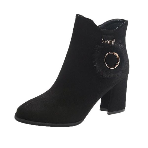 boots fl jumpmore women warm and velvet women's vintage block heel ankle side zipper high heels shoes, Black
boots fl jumpmore women warm and velvet women's vintage block heel ankle side zipper high heels shoes, Black