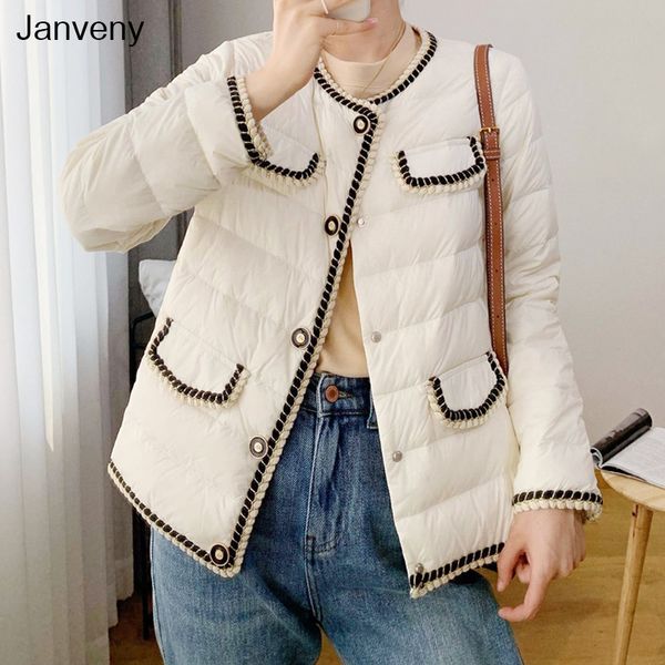 janveny ultra light down jacket 2021 women winter autumn 90% white duck down coat casual fashion weaving female windproof parkas, Black
janveny ultra light down jacket 2021 women winter autumn 90% white duck down coat casual fashion weaving female windproof parkas, Black