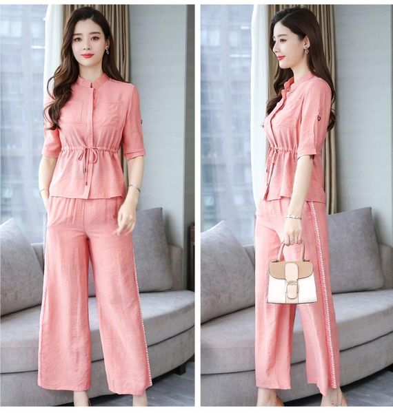 two piece dress women outfits summer office lady 2 sets womens pink woman suit blue wide leg pants women's, White
two piece dress women outfits summer office lady 2 sets womens pink woman suit blue wide leg pants women's, White