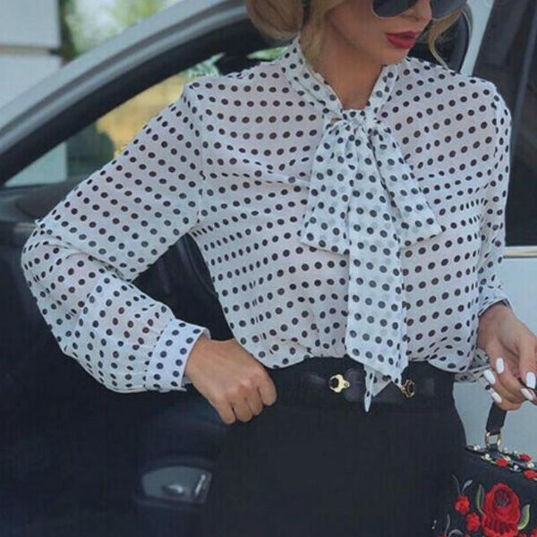 boho polka dot blouse ladies casual bow tie neck shirts summer clothes for womens women's blouses &, White
boho polka dot blouse ladies casual bow tie neck shirts summer clothes for womens women's blouses &, White