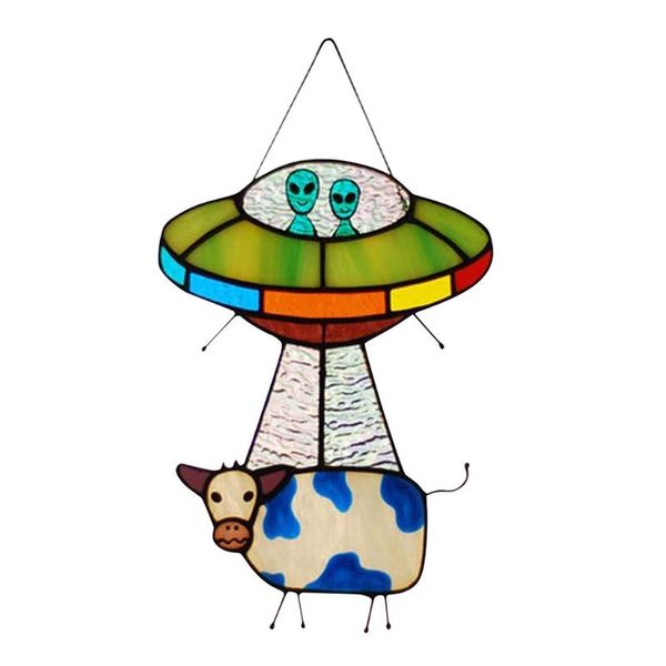 painted ufo pendant cow stained glass suncatcher window panel door hanging garden home decoration decorations
painted ufo pendant cow stained glass suncatcher window panel door hanging garden home decoration decorations