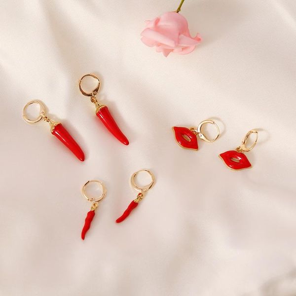 dangle & chandelier 2021 fashion korean red chili lips drop earrings for women bohemian golden round hoop wedding jewelry gift creative, Silver
dangle & chandelier 2021 fashion korean red chili lips drop earrings for women bohemian golden round hoop wedding jewelry gift creative, Silver