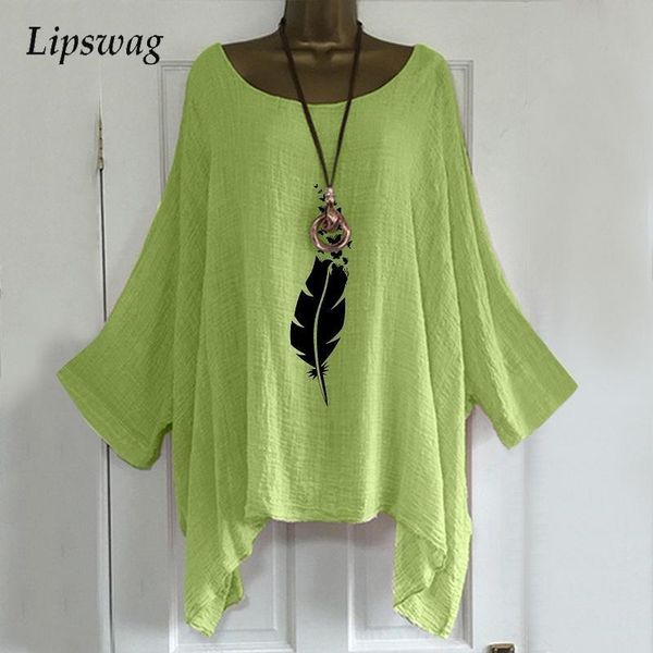women's blouses & shirts autumn batwing sleeve cool blouse shirt women vintage feather print pullover female casual loose cotton linen, White
women's blouses & shirts autumn batwing sleeve cool blouse shirt women vintage feather print pullover female casual loose cotton linen, White