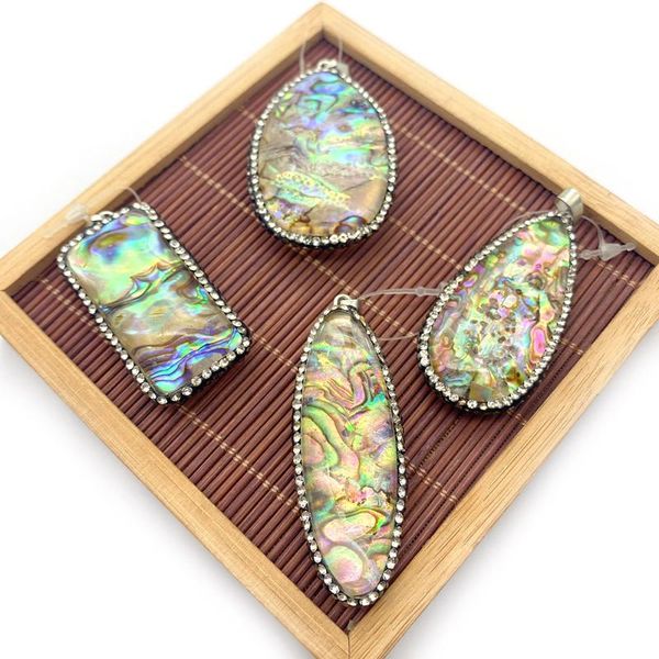 charms abalone pendant oval rectangle colorful edge diamond fashion suitable for elegant women love romantic gift jewelry accessories, Bronze;silver
charms abalone pendant oval rectangle colorful edge diamond fashion suitable for elegant women love romantic gift jewelry accessories, Bronze;silver
