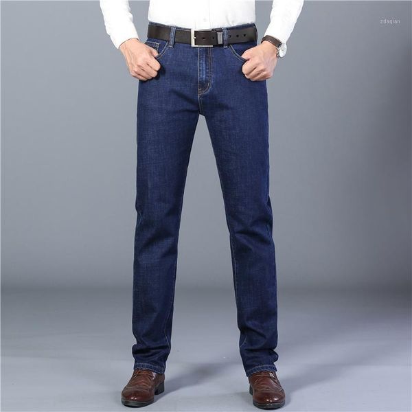 men's jeans spring summer men business casual black elastic fashion denim trousers male straight brand clothing pants 38 40, Blue
men's jeans spring summer men business casual black elastic fashion denim trousers male straight brand clothing pants 38 40, Blue