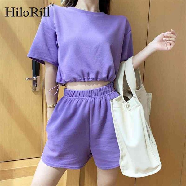 women solid sports two piece set batwing sleeve loose crop tracksuits elastic waist home casual shorts suit 210508, White
women solid sports two piece set batwing sleeve loose crop tracksuits elastic waist home casual shorts suit 210508, White