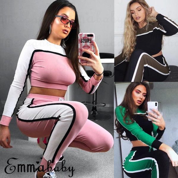 ladies women autumn clothes set gym running fitness striped pant jumpsuit outfit tracksuits tuta ginnastica donna women's, Gray
ladies women autumn clothes set gym running fitness striped pant jumpsuit outfit tracksuits tuta ginnastica donna women's, Gray