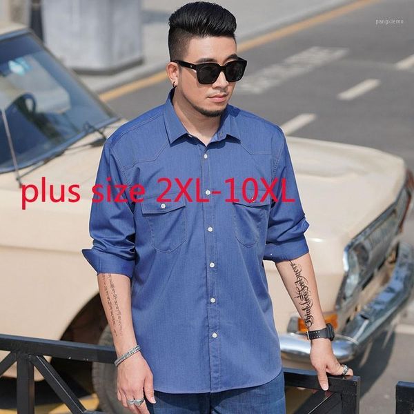 arrival imitation denim long sleeve shirt men super large casual single breasted summer shirts plus size 2xl-8xl 10xl men's, White;black
arrival imitation denim long sleeve shirt men super large casual single breasted summer shirts plus size 2xl-8xl 10xl men's, White;black