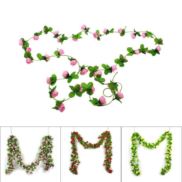 decorative flowers & wreaths 2m simulation rose flower vines artificial roses silk arrangement fake vine home outdoor wedding wall decor
decorative flowers & wreaths 2m simulation rose flower vines artificial roses silk arrangement fake vine home outdoor wedding wall decor