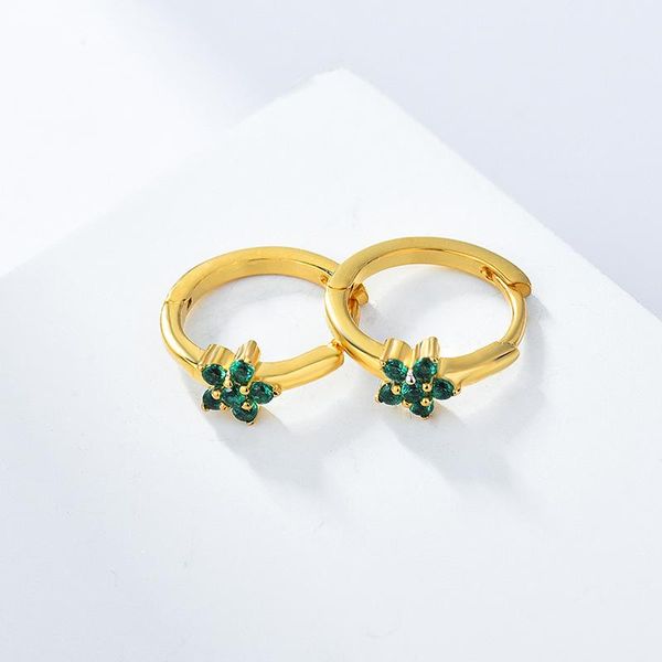 hoop & huggie green purple s925 sterling silver small flowers earrings plated 18k gold zircon stud for fashion girl fine jewelry gift, Golden;silver
hoop & huggie green purple s925 sterling silver small flowers earrings plated 18k gold zircon stud for fashion girl fine jewelry gift, Golden;silver