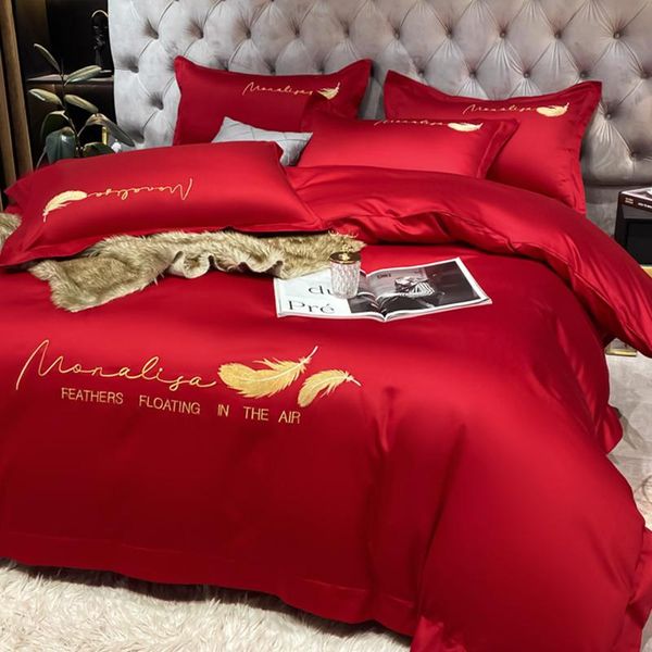 bedding sets luxury long-staple cotton four-piece suit 100% pure bed linen premium duvet cover sheet
bedding sets luxury long-staple cotton four-piece suit 100% pure bed linen premium duvet cover sheet