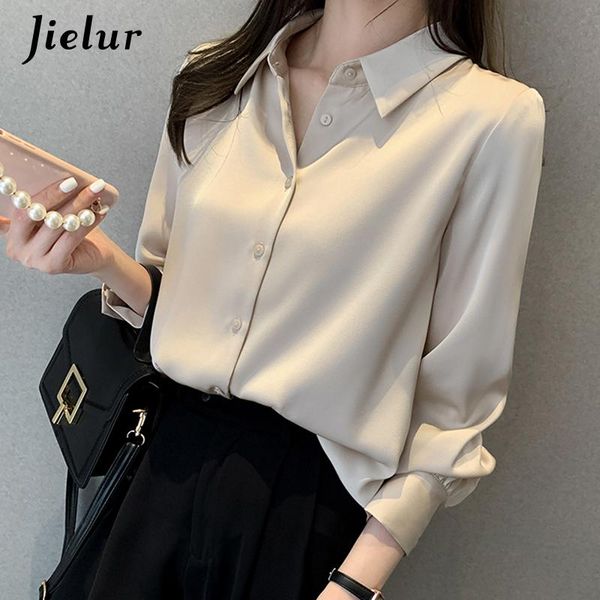 women's blouses & shirts spring blouse turn-down collar female basic shirt woman long sleeve vintage office lady workwear simple, White
women's blouses & shirts spring blouse turn-down collar female basic shirt woman long sleeve vintage office lady workwear simple, White