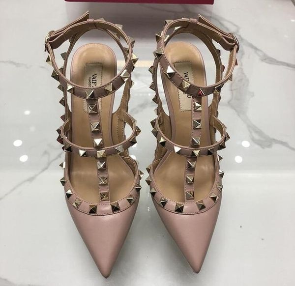 sandals 2021 summer high heels 10cm rivets shoes fashion buckle studded stiletto women pumps point toe ladies dress, Black
sandals 2021 summer high heels 10cm rivets shoes fashion buckle studded stiletto women pumps point toe ladies dress, Black