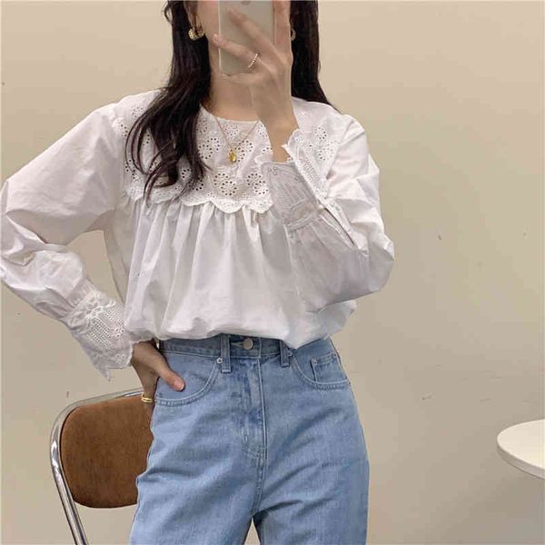 blouses sweet white lace patchwork shirts cute gentle high street brief loose blouse women blusas mujer
blouses sweet white lace patchwork shirts cute gentle high street brief loose blouse women blusas mujer