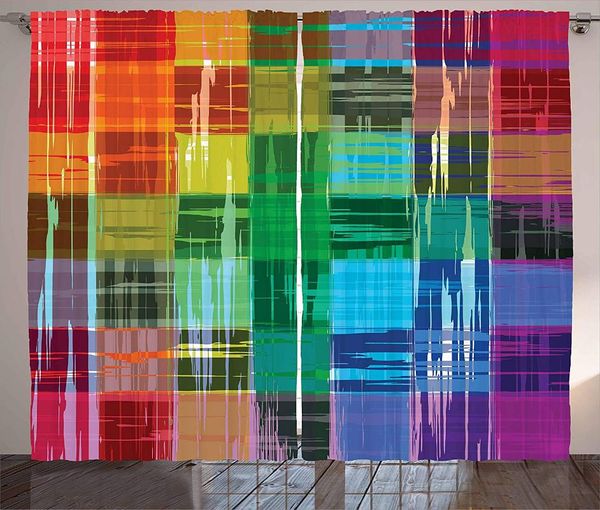 curtain & drapes vintage rainbow curtains plaid art pattern with abstract colorful squares and paint smears design living room bedroom windo
curtain & drapes vintage rainbow curtains plaid art pattern with abstract colorful squares and paint smears design living room bedroom windo