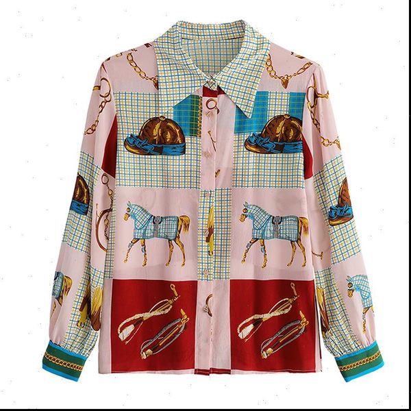 fashion chian horse printing womens blouses spring fall long sleeve blusas mujer, White
fashion chian horse printing womens blouses spring fall long sleeve blusas mujer, White