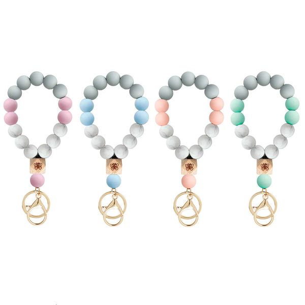 silicone key ring wooden bead butterfly silicone bracelet, Black 
silicone key ring wooden bead butterfly silicone bracelet, Black