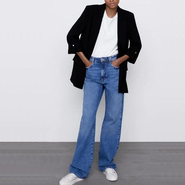 spring and autumn women's casual solid color pocket decoration jacket suits & blazers, White;black
spring and autumn women's casual solid color pocket decoration jacket suits & blazers, White;black