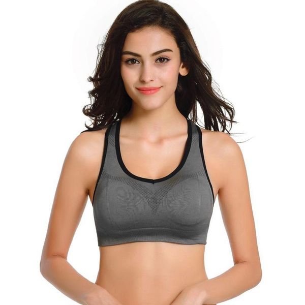women sports bra breathable wirepadded push up for outdoor running yoga gym clothing, White;black
women sports bra breathable wirepadded push up for outdoor running yoga gym clothing, White;black
