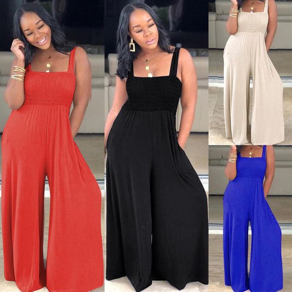 women's jumpsuits & rompers jumpsuit long elegant woman women overalls summer romper large solid color loose sleeveless, Black;white
women's jumpsuits & rompers jumpsuit long elegant woman women overalls summer romper large solid color loose sleeveless, Black;white