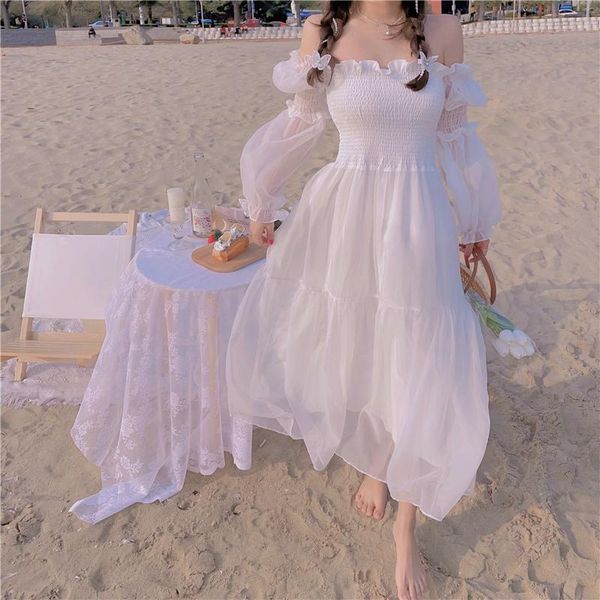 casual dresses 2021 summer elegant fairy dress female beach one piece korean chiffon lace french vintage midi dess women chic, Black;gray
casual dresses 2021 summer elegant fairy dress female beach one piece korean chiffon lace french vintage midi dess women chic, Black;gray