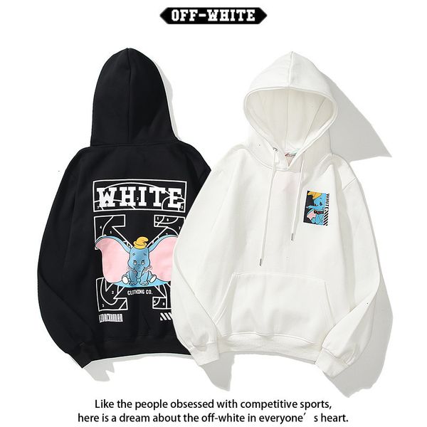 off and winter 2021 autumn style white dumbo arrstyle tide br men's women's hooded casual loose sweater, Black
off and winter 2021 autumn style white dumbo arrstyle tide br men's women's hooded casual loose sweater, Black