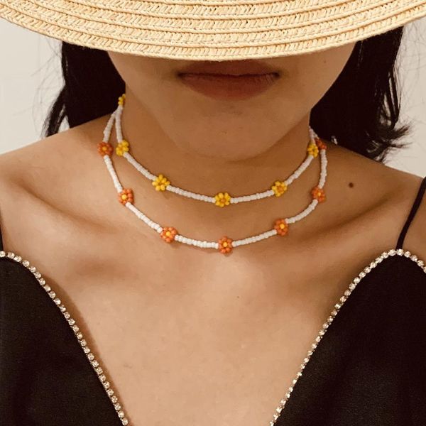 chokers european style small daisy necklace simple rice bead for women beaded short vacation jewelry wholesale choker, Golden;silver
chokers european style small daisy necklace simple rice bead for women beaded short vacation jewelry wholesale choker, Golden;silver