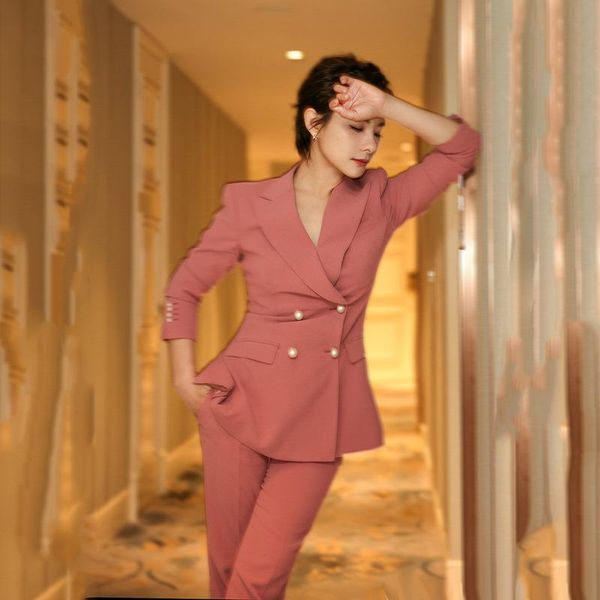 women's suits & blazers office for women bean paste powder pearl buckle fashion slim temperament suit nine points feet pants two-piece, White;black
women's suits & blazers office for women bean paste powder pearl buckle fashion slim temperament suit nine points feet pants two-piece, White;black