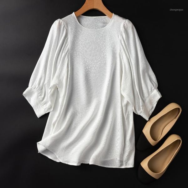 women's blouses & shirts shuchanfwhite satin lantern sleeve silk female office lady blusa feminina blouse women o-neck three quarter th, White
women's blouses & shirts shuchanfwhite satin lantern sleeve silk female office lady blusa feminina blouse women o-neck three quarter th, White