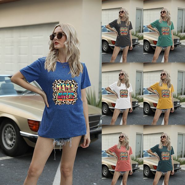 summer t shirt self designed women's short sleeve letter printed with stamping, White
summer t shirt self designed women's short sleeve letter printed with stamping, White
