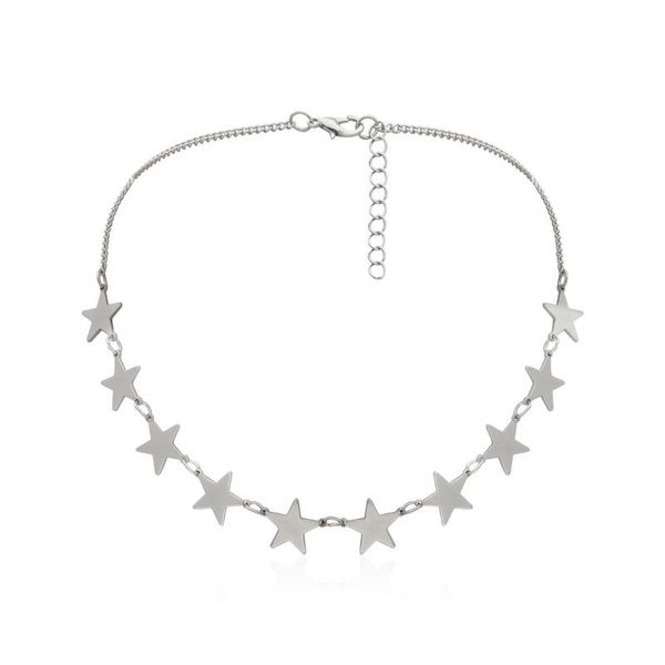 chokers girls jewelry style retro girl heart pentagram necklace temperament pendant clavicle chain women's accessories, Golden;silver
chokers girls jewelry style retro girl heart pentagram necklace temperament pendant clavicle chain women's accessories, Golden;silver