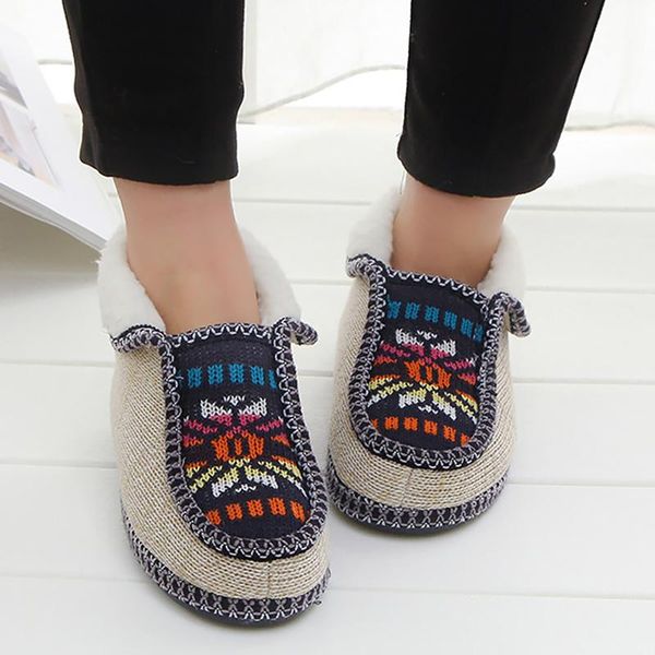slippers winter weave women cotton short plush indoor warm shoes woman antiskid ethnic home for soft slipper, Black
slippers winter weave women cotton short plush indoor warm shoes woman antiskid ethnic home for soft slipper, Black