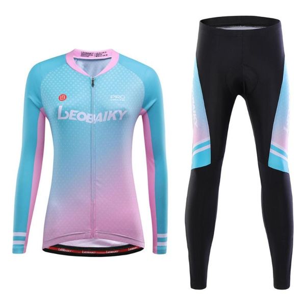 racing sets lb fenghua long sleeve cycling jersey women's suit spring and autumn mountain bike pants, Black;blue
racing sets lb fenghua long sleeve cycling jersey women's suit spring and autumn mountain bike pants, Black;blue
