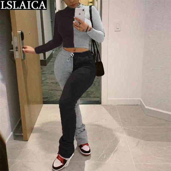 outfits for women 2 piece set color matching long sleeve crop drawstring pants sets casual sportswear autumn dresy damskie 210515, White
outfits for women 2 piece set color matching long sleeve crop drawstring pants sets casual sportswear autumn dresy damskie 210515, White