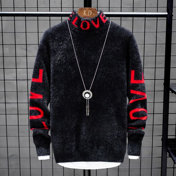 Men's cashmere Christmas thick high collar fashion knitted sweater, winter novelty, 2020, White;black
Men's cashmere Christmas thick high collar fashion knitted sweater, winter novelty, 2020, White;black