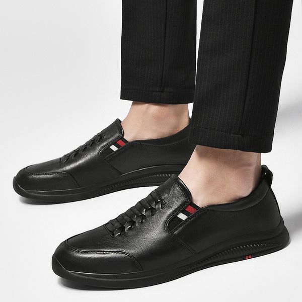 set of feet men peas shoes comfortable mens moccasins shoes genuine casual leather shoes business bottom soft bottom massage, Black
set of feet men peas shoes comfortable mens moccasins shoes genuine casual leather shoes business bottom soft bottom massage, Black