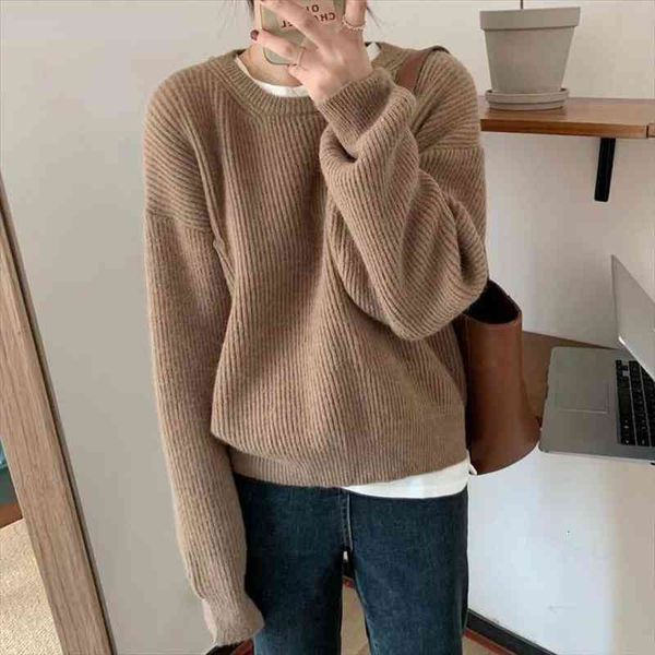 autumn winter warm loose full sleeve women knitted pullovers casual simple o-neck female solid sweaters jumpers, White;black
autumn winter warm loose full sleeve women knitted pullovers casual simple o-neck female solid sweaters jumpers, White;black