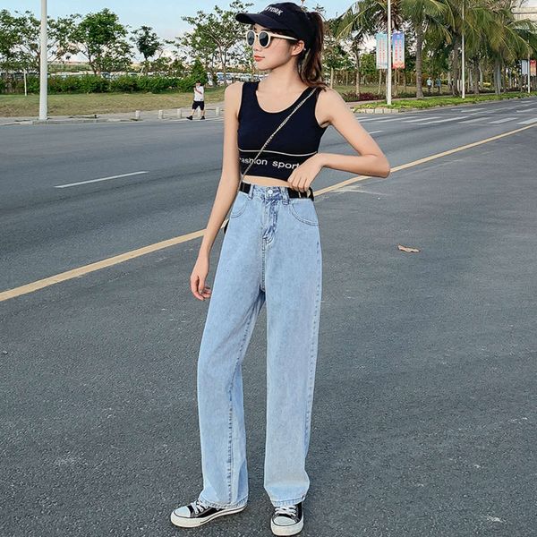 women's jeans 6tstar's same summer and autumn leisure temperament wide leg pants high waist with adjustable ribbon dwje, Blue
women's jeans 6tstar's same summer and autumn leisure temperament wide leg pants high waist with adjustable ribbon dwje, Blue