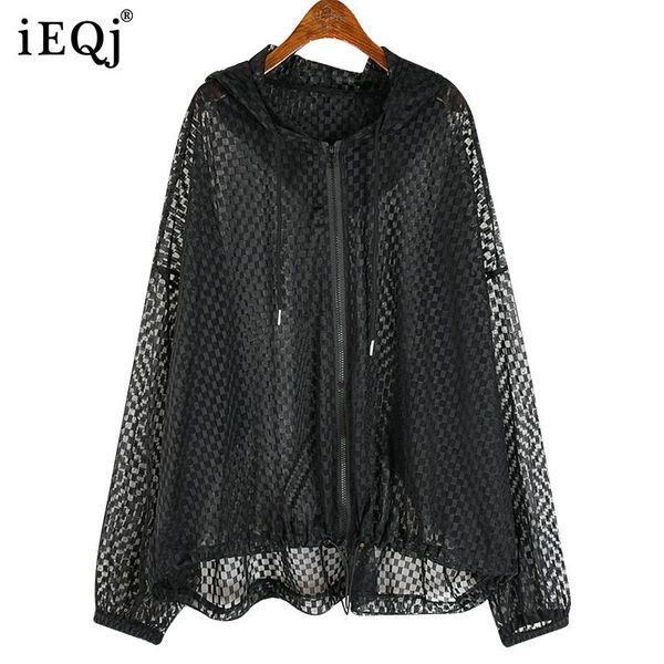 women's vests ieqj summer female black big size fashion hooded zippe mesh see-through sun protection shirt minimalist loose coat 3f1140, Black;white
women's vests ieqj summer female black big size fashion hooded zippe mesh see-through sun protection shirt minimalist loose coat 3f1140, Black;white