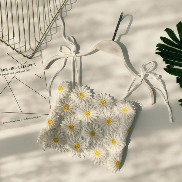 women's tanks & camis water-soluble lace short crop stereo daisy high waist holiday casual wear female bustier d409 2xp2, White
women's tanks & camis water-soluble lace short crop stereo daisy high waist holiday casual wear female bustier d409 2xp2, White