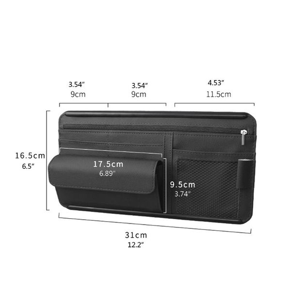 car organizer sun visor storage bag interior car-styling auto sunshade plate universal cards sunglasses pen support x37f
car organizer sun visor storage bag interior car-styling auto sunshade plate universal cards sunglasses pen support x37f