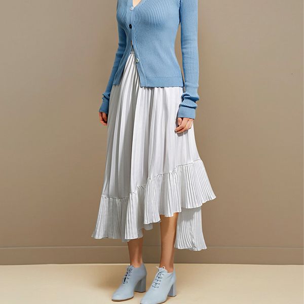 skirts irregular accordion pleated chiffon skirt spring korean style patchwork high low a-line solid maxi long summer skirts navy, Black
skirts irregular accordion pleated chiffon skirt spring korean style patchwork high low a-line solid maxi long summer skirts navy, Black