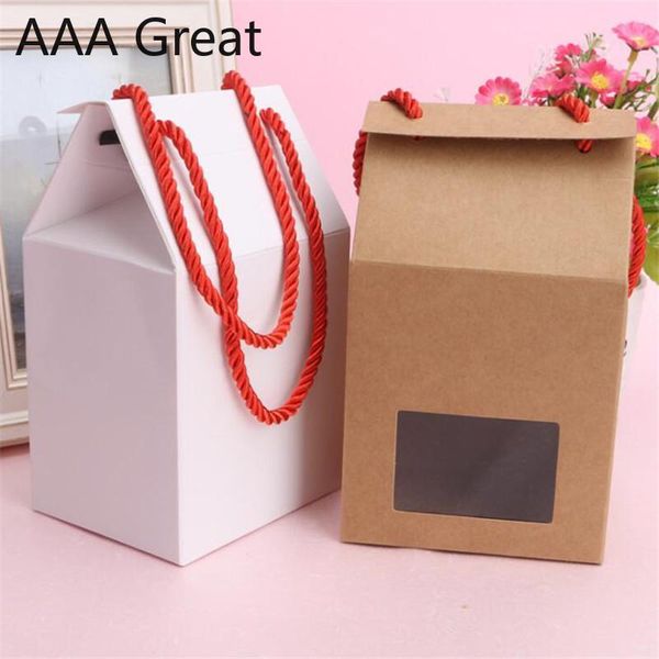 gift wrap 10pcs/lot kraft paper candy box clear window cookies packing bags with handle packaging cake bread party pouches
gift wrap 10pcs/lot kraft paper candy box clear window cookies packing bags with handle packaging cake bread party pouches