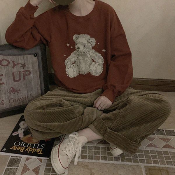 women's jackets hooded sweatshirt, bear print, funny, kawaii, autumn , drawing, long sleeve, sweater, school clothes 0urm, Black;brown
women's jackets hooded sweatshirt, bear print, funny, kawaii, autumn , drawing, long sleeve, sweater, school clothes 0urm, Black;brown