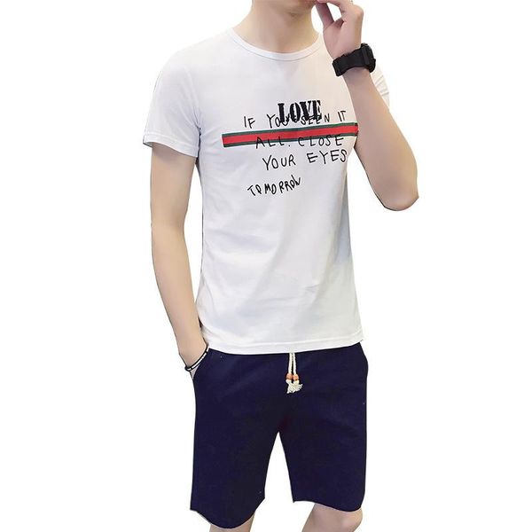 men's tracksuits short sleeve suit style leisure shorts cotton round collar t-shirt wear in 2021, Gray
men's tracksuits short sleeve suit style leisure shorts cotton round collar t-shirt wear in 2021, Gray