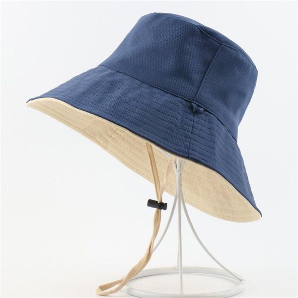 wide brim hats navy color summer bucket hat double sided mens womens panama cap spring beach hiking camping korean style, Blue;gray
wide brim hats navy color summer bucket hat double sided mens womens panama cap spring beach hiking camping korean style, Blue;gray
