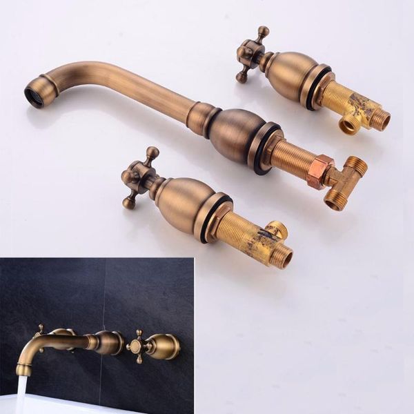 bathroom sink faucets style wall mounted dual handle three holes antique/black faucet and cold mixer tap tl071
bathroom sink faucets style wall mounted dual handle three holes antique/black faucet and cold mixer tap tl071