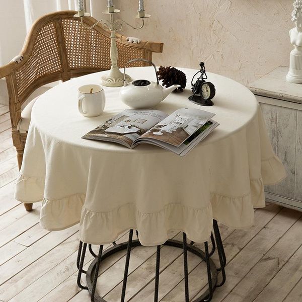 table cloth household solid color tablecloth cotton lotus leaf edge round tea simple cover towel
table cloth household solid color tablecloth cotton lotus leaf edge round tea simple cover towel