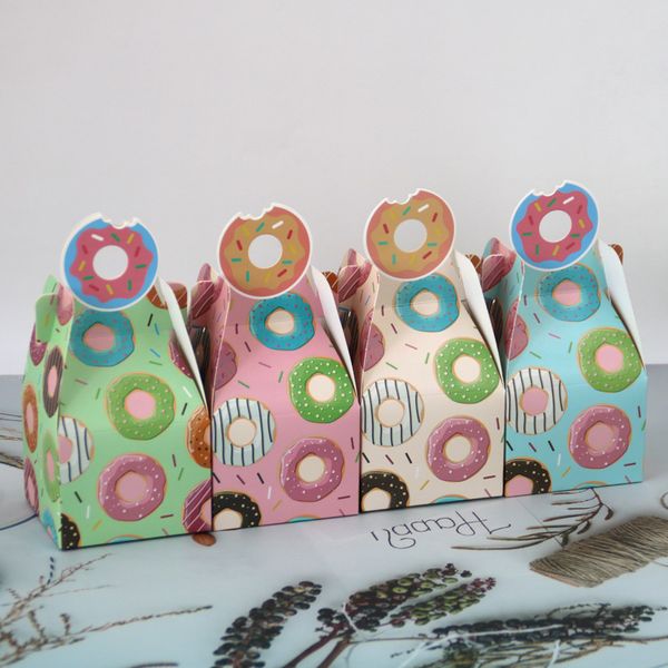 4 colors donut paper candy packing box for baby shower children birthday party baking cookies gift treat boxes 
4 colors donut paper candy packing box for baby shower children birthday party baking cookies gift treat boxes